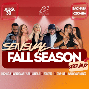 🍁🍂🪩 SENSUAL FALL SEASON OPENING: Kizomba & Bachata night, 30th of August 🍁🍂🪩