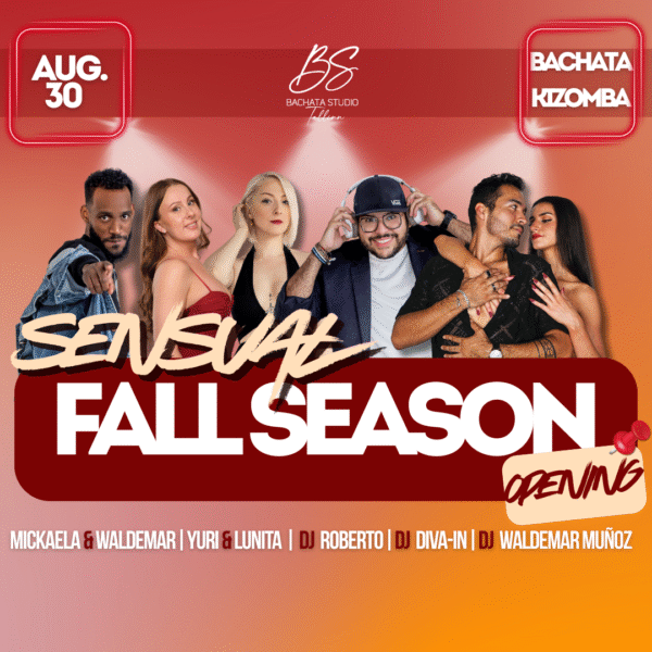🍁🍂🪩 SENSUAL FALL SEASON OPENING: Kizomba & Bachata night, 30th of August 🍁🍂🪩