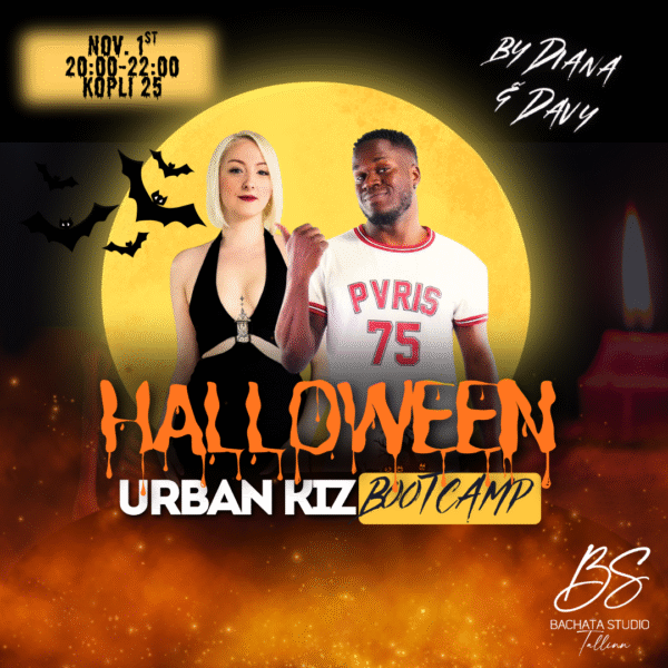 Halloween Urban Kiz 2-hour Bootcamp with Diana & Davy 🎃👻🐈‍⬛🕷️🕸️